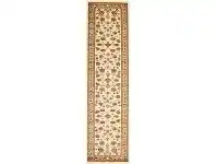 LivingStyles Istanbul Floral Turkish Made Oriental Runner Rug, 400x80cm, Ivory offer