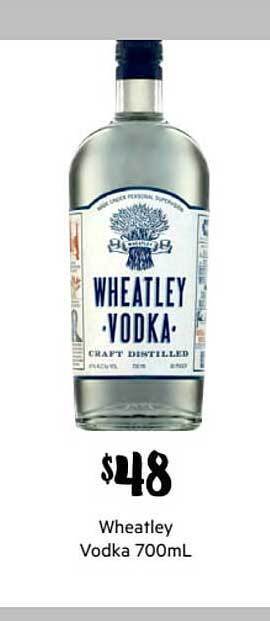 First Choice Liquor Wheatley Vodka 700ml offer
