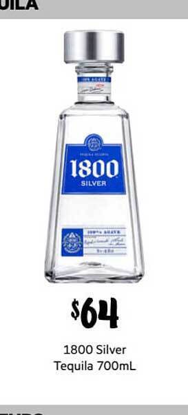 First Choice Liquor 1800 Silver Tequila 700ml offer