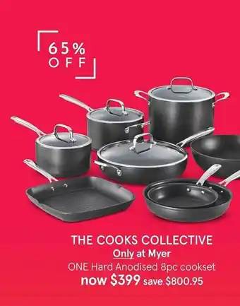 The Cooks Collective Only At Myer One Hard Anodised 8pc Cookset