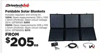 Drivetech 4x4 Foldable Solar Blankets