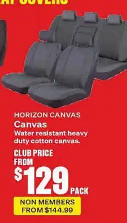 SuperCheap Auto Horizon Canvas Water Resistant Heavy Duty Cotton offer
