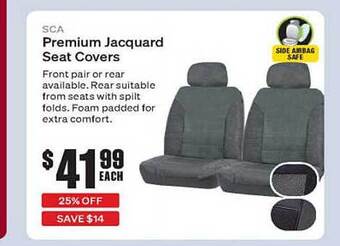 SuperCheap Auto Sca Premium Jacquard Seat Covers offer