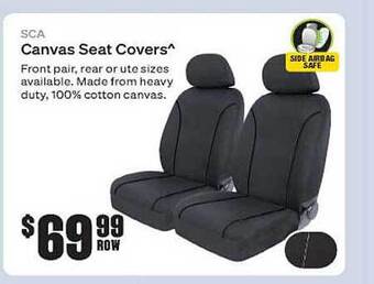 SuperCheap Auto Sca Canvas Seat Covers offer