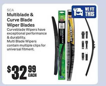 SuperCheap Auto Sca Multiblade & Curve Blade Wiper Blades offer