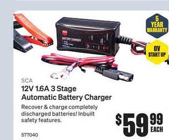 SuperCheap Auto Sca 12v 1.6a 3 Stage Automatic Battery Charger offer