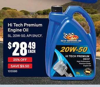 SuperCheap Auto Hi Tech Premium Engine Oil offer