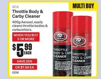 SuperCheap Auto Sca Throttle Body & Carby Cleaner offer