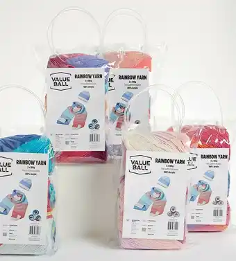 Spotlight Value Ball Rainbow Yarn 3 Pack offer