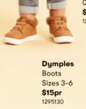 BIG W Dymples Boots 1295130 offer