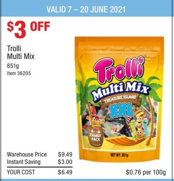 Costco Trolli Multi Mix 851g offer