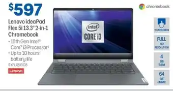 Officeworks Lenovo ideaPad Flex 5i 13.3" 2-in-1 Chromebook - SYFLX513CB offer