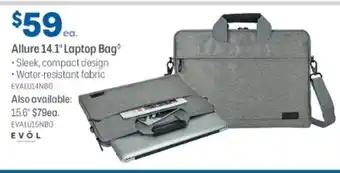 Officeworks EVOL Allure 14.1" Laptop Bag - EVALU14NBG offer