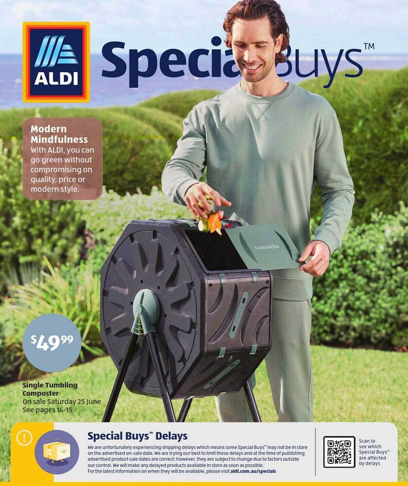 Single Tumbling Composter offer at ALDI