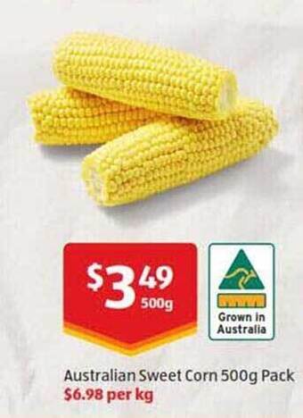 ALDI Australian Sweet Corn offer