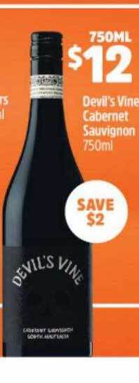 BWS Devil's Vine Cabernet Sauvignon offer
