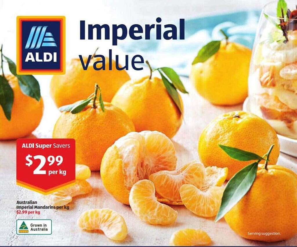 Australian Imperial Mandarins offer at ALDI