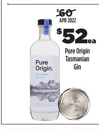 Liquorland Pure Origin Tasmanian Gin offer