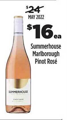Liquorland Summerhouse Marlborough Pinot Rosé offer
