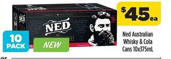 Ned Australian Whisky &cola Cans