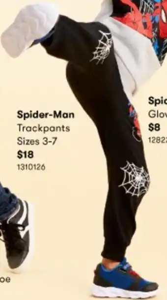 BIG W Spider-Man Trackpants 1310126 offer
