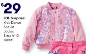 BIG W LOL Surprise Sequin Jacket 1307561 offer