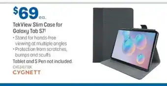 Officeworks CYGNETT - TekView Slim Case for Galaxy Tab S7 offer