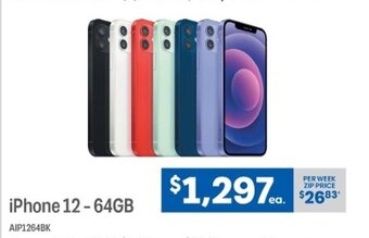 Officeworks iPhone 12 - 64GB offer