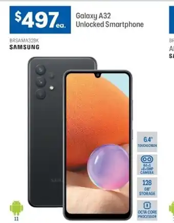 Officeworks SAMSUNG - Galaxy A32 Unlocked Smartphone offer