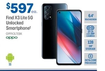 Officeworks Oppo - Find X3 Lite 5G Unlocked Smartphone offer