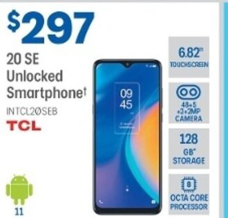 Officeworks TCL - 20 SE Unlocked Smartphone offer