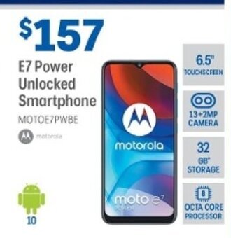 Officeworks Motorola - E7 Power Unlocked Smartphone offer
