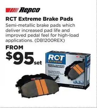Repco Repco Rct Extreme Brake Pads offer