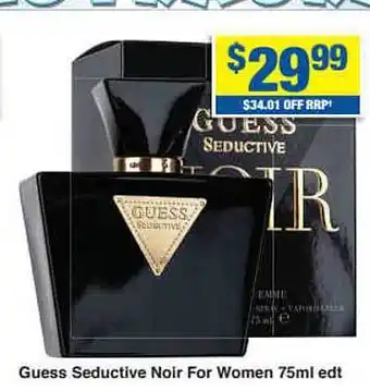 My Chemist Guess Seductive Noir For Women 75ml Edt offer