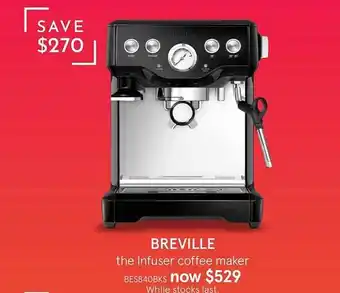 Myer Breville The Infuser Coffee Maker offer