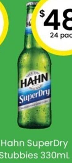 The Bottle O Hahn SuperDry Stubbies 330ml offer