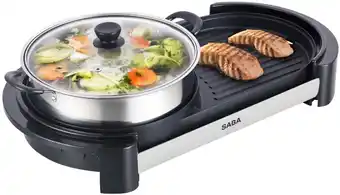 Coles Saba 2 in 1 Electric Grill with Hot Pot offer