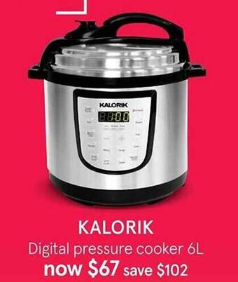Myer Kalorik Digital Pressure Cooker 6l offer