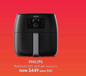 Myer Philips Premium Xxl Airfryer offer