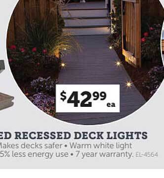 Stratco Led Recessed Deck Lights offer