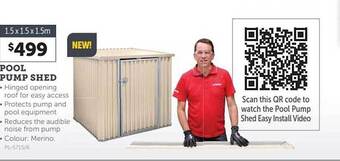 Stratco Pool Pump Shed offer