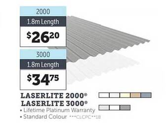 Stratco Laserlite 2000 Laserlite 3000 offer
