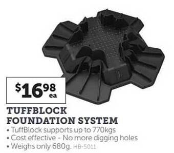 Tuffblock Foundation System