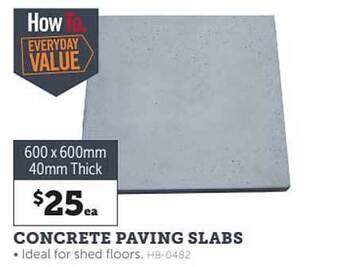 Stratco Concrete Paving Slabs offer