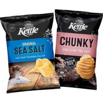 IGA Kettle Potato Chips 150-175g Selected Varieties offer