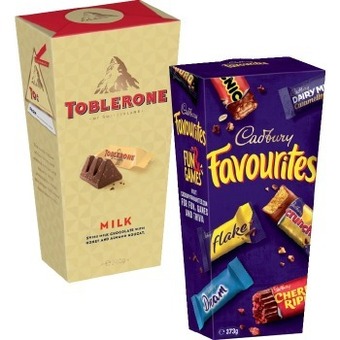 IGA Cadbury Favourites 352-373g or Toblerone 240g offer