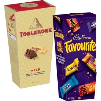 IGA Cadbury Favourites or Toblerone Milk Gift Box 240-373g Selected Varieties offer