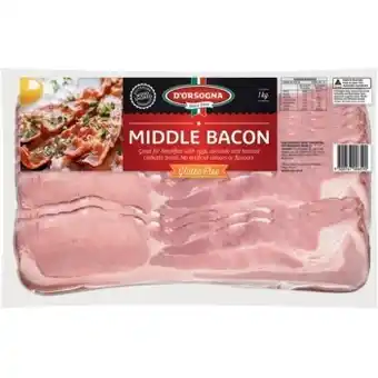 IGA D’Orsogna Premium Middle Bacon 1kg offer