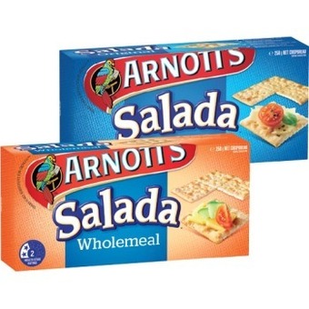IGA Arnott’s Salada Original or Wholemeal Crackers 250g offer