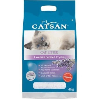 Catsan Lavender Scented Crystals Cat Litter 4kg